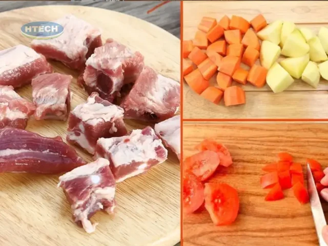 cách nấu lagu sườn heo