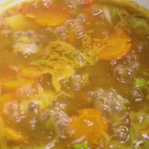 cách nấu lagu sườn non đậu