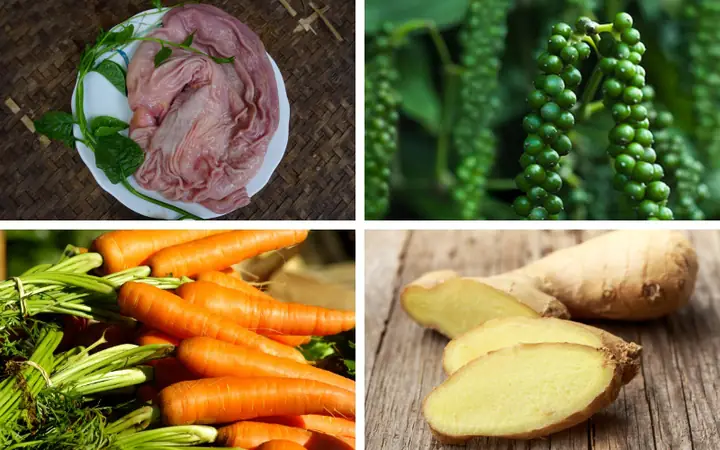 cách nấu lẩu bao tử hầm tiêu