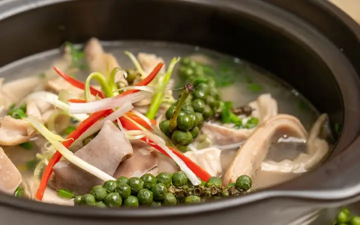 cách nấu lẩu bao tử hầm tiêu