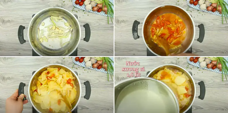 cách nấu lẩu cá diêu hồng