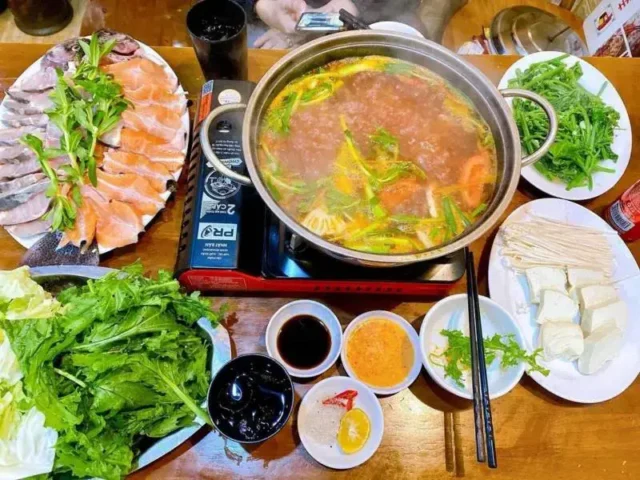 cách nấu lẩu cá tầm măng chua