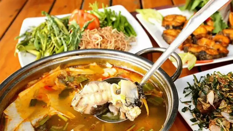 cách nấu lẩu cá tầm măng chua