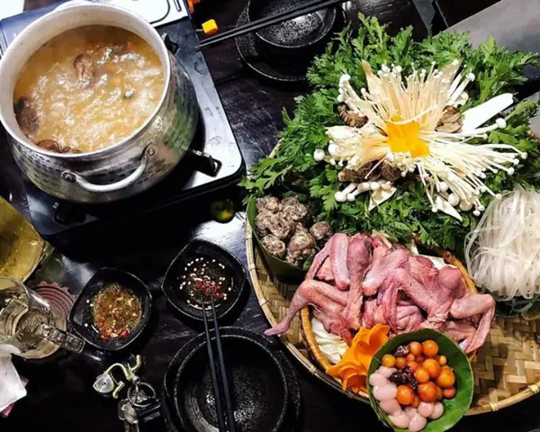 cách nấu lẩu chim bồ câu