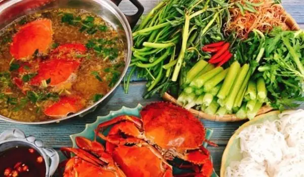 cách nấu lẩu cua biển