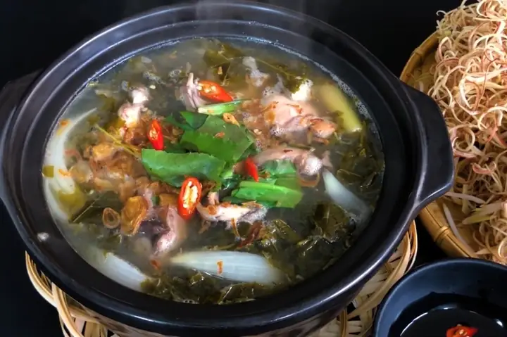 cách nấu lẩu ếch lá giang cách nấu lẩu ếch lá giang