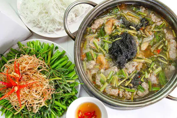 cách nấu lẩu ếch miền bắc