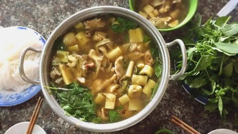 cách nấu lẩu gà chua cay