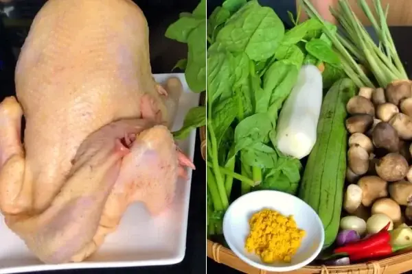 cách nấu lẩu gà hầm sả