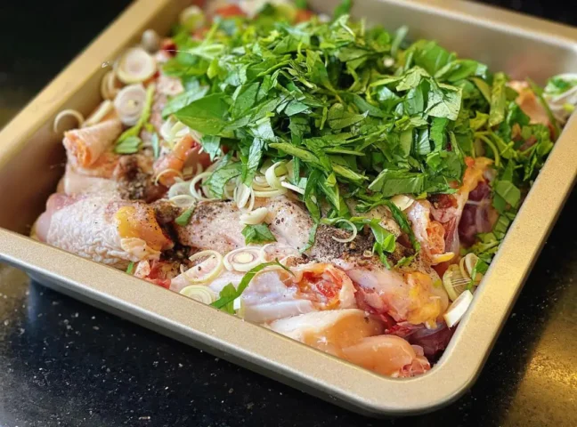 cách nấu lẩu gà lá é