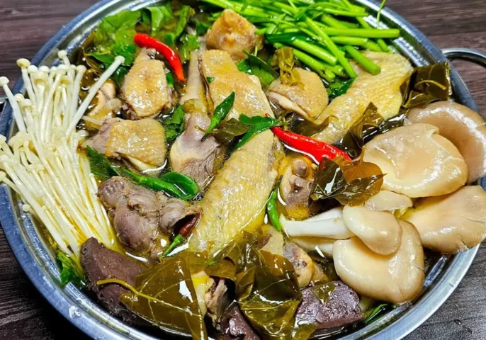 cách nấu lẩu gà ngon