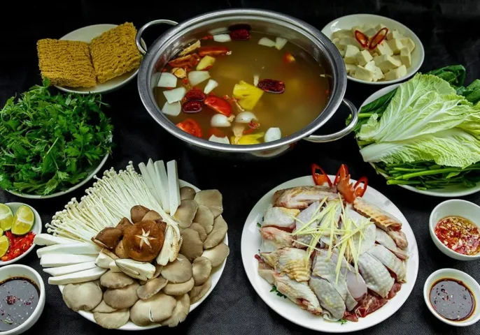 cách nấu lẩu gà ngon