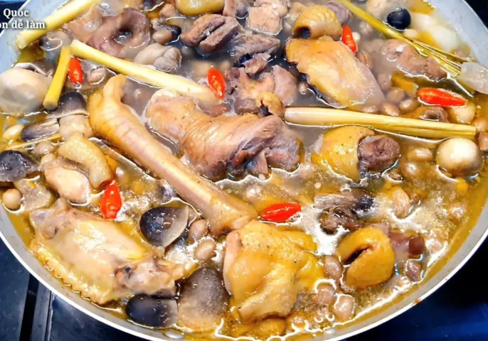 cách nấu lẩu gà ngon