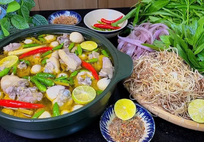 cách nấu lẩu gà ngon