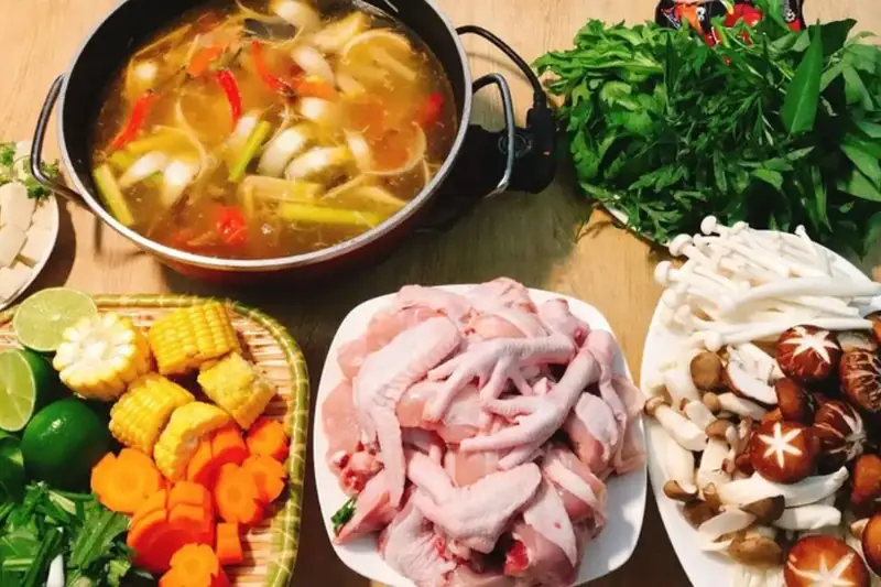 cách nấu lẩu gà thập cẩm ngon nhất cách nấu lẩu gà thập cẩm ngon nhất