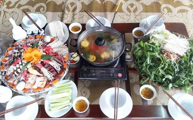 cách nấu lẩu mèo rau má