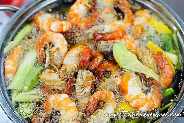 cách nấu lẩu tôm 5 ri