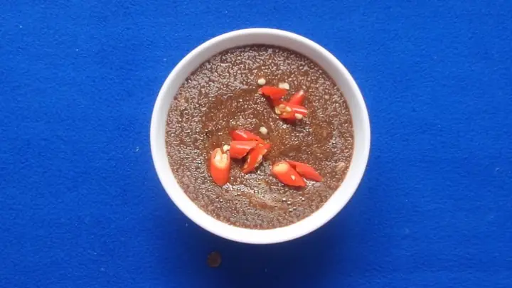 cách nấu mắm ruốc chấm xoài