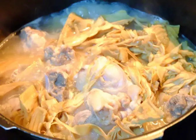 Cách làm canh miến nấu măng: