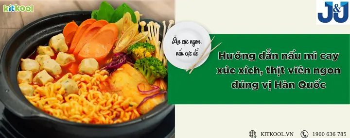 cách nấu mì cay xúc xích cách nấu mì cay xúc xích