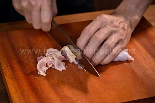 Sơ chế thịt gà