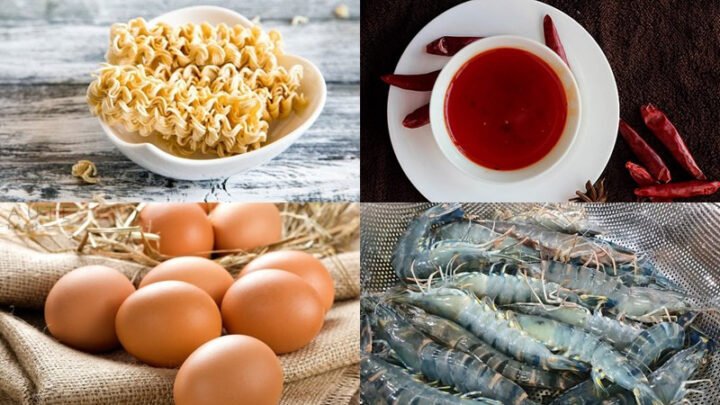Cách nấu mì tôm trứng ngon với nguyên liệu tươi