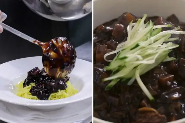 cách nấu mì tương đen