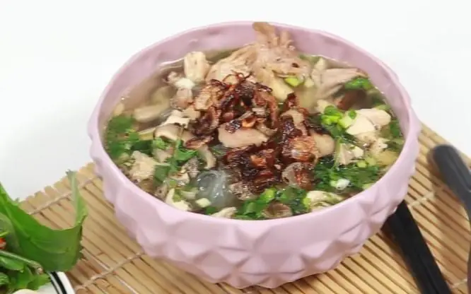 Nấu miến gà