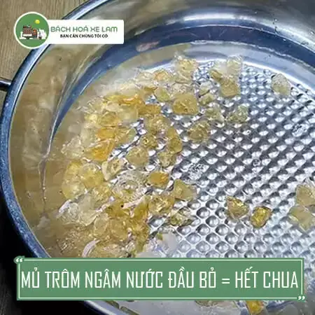 cách nấu mủ trôm đường phèn