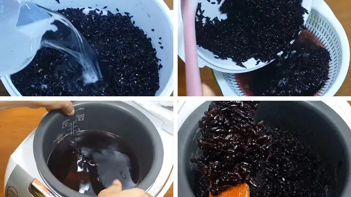 Hướng Dẫn Chi Tiết Cách Nấu Nếp Cẩm Bằng Nồi Cơm Điện Tại Nhà