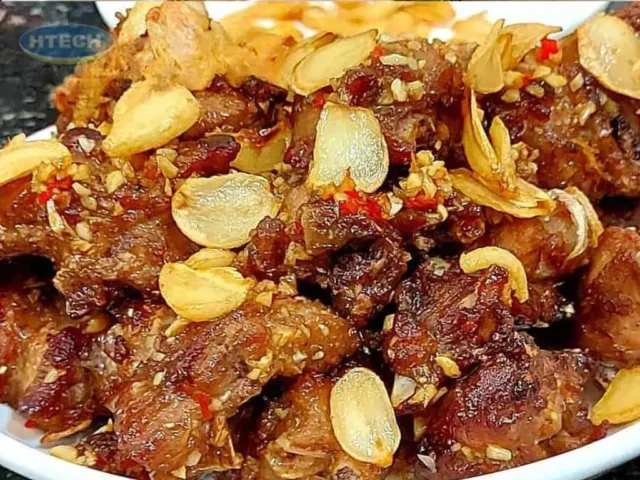 cách nấu ngan cháy tỏi