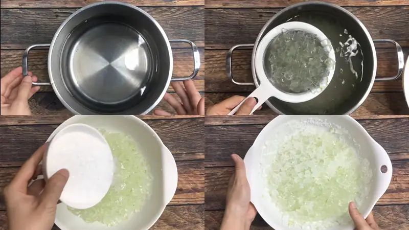 cách nấu nha đam hạt chia cách nấu nha đam hạt chia