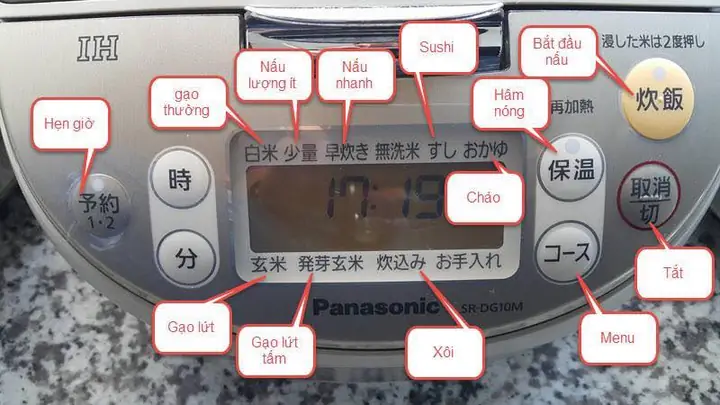 Hướng dẫn chi tiết cách nấu nồi cơm điện Nhật từ A-Z