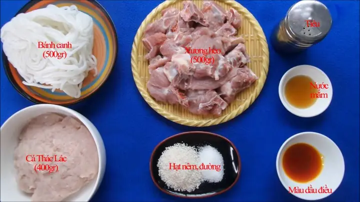 Nguyên liệu cần chuẩn bị