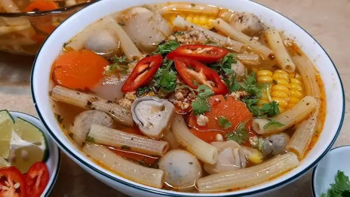 cách nấu nui nước chay