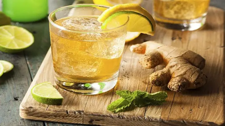Trà chanh gừng giải độc gan