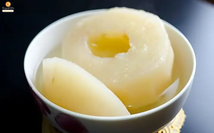 Cách hấp lê với đường phèn