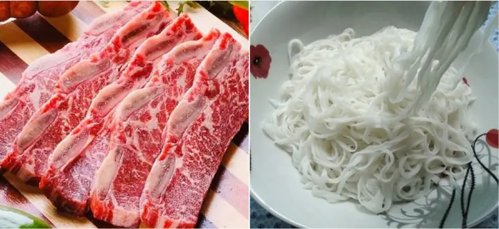 3. Cách chọn mua sườn bò và bánh phở tươi ngon