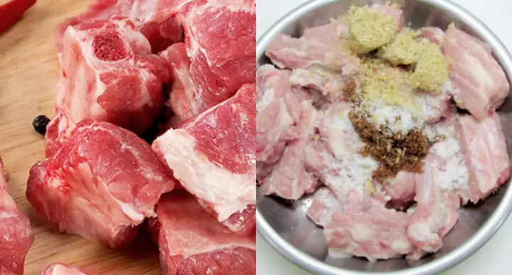 Bước 3: Ướp sườn bò