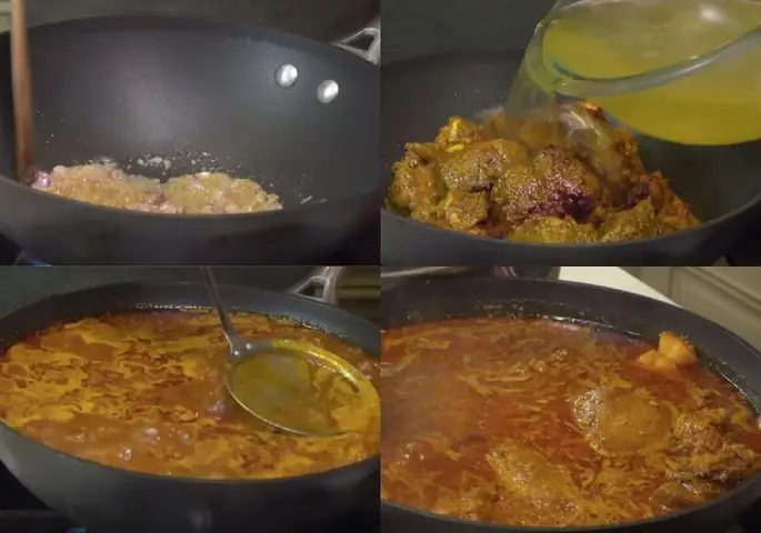 Bước 4: Nấu phở bò kho