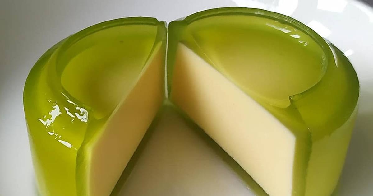 Cách nấu rau câu dừa tươi nhân flan mềm mịn