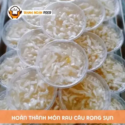 Bước 3: Thành phẩm rau câu rong sụn