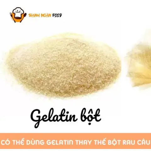 Có thể thay thế bột rau câu bằng gì?