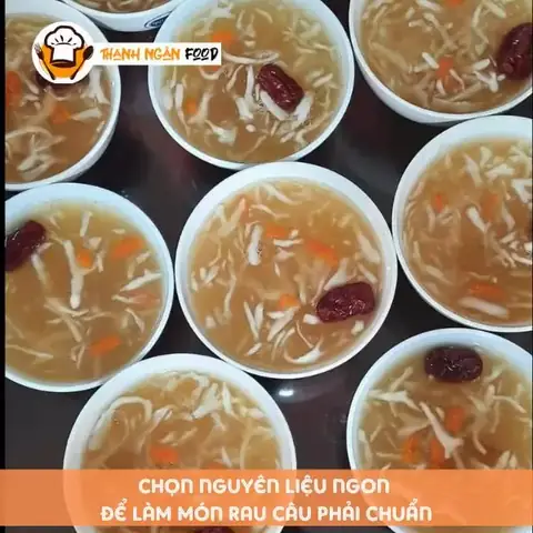 Chọn nguyên liệu làm rau câu rong sụn