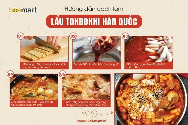 Hướng dẫn cách nấu set lẩu tokbokki chuẩn vị Hàn Quốc tại nhà Hướng dẫn cách nấu set lẩu tokbokki chuẩn vị Hàn Quốc tại nhà