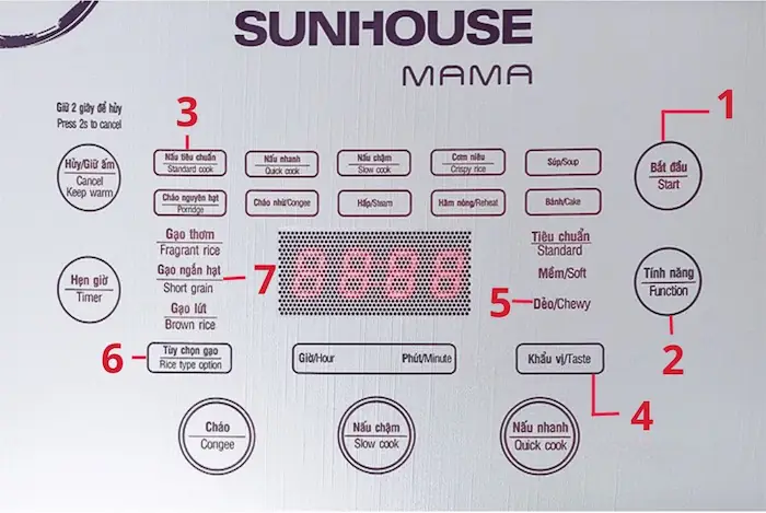 2.2.1. Nấu nếp cẩm dẻo bằng nồi cơm điện 2.2.1. Nấu nếp cẩm dẻo bằng nồi cơm điện