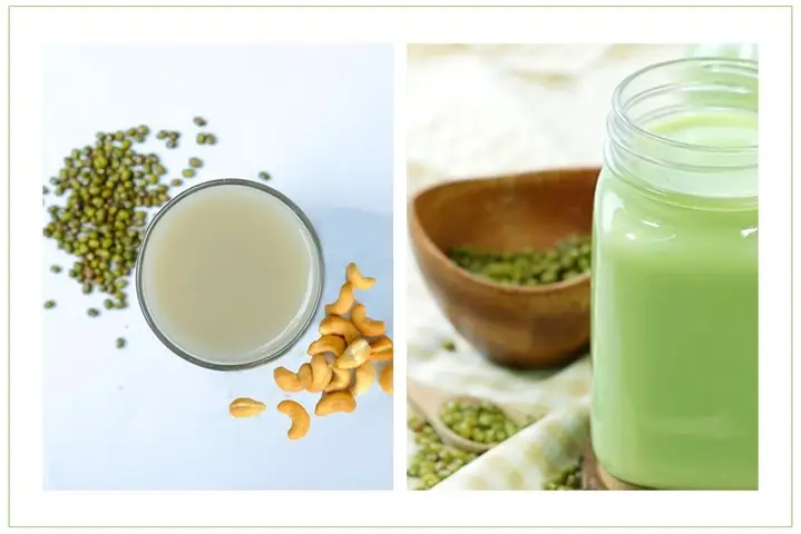 Sữa đậu xanh hạt điều cho bé