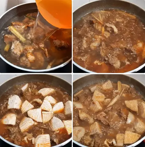 Cách chế biến sườn bò hấp xả