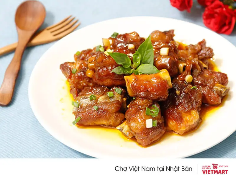 cách nấu sườn chua ngọt