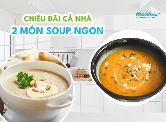 Hướng Dẫn Cách Nấu Súp Bí Đỏ Với Whipping Cream Đậm Đà Tại Nhà